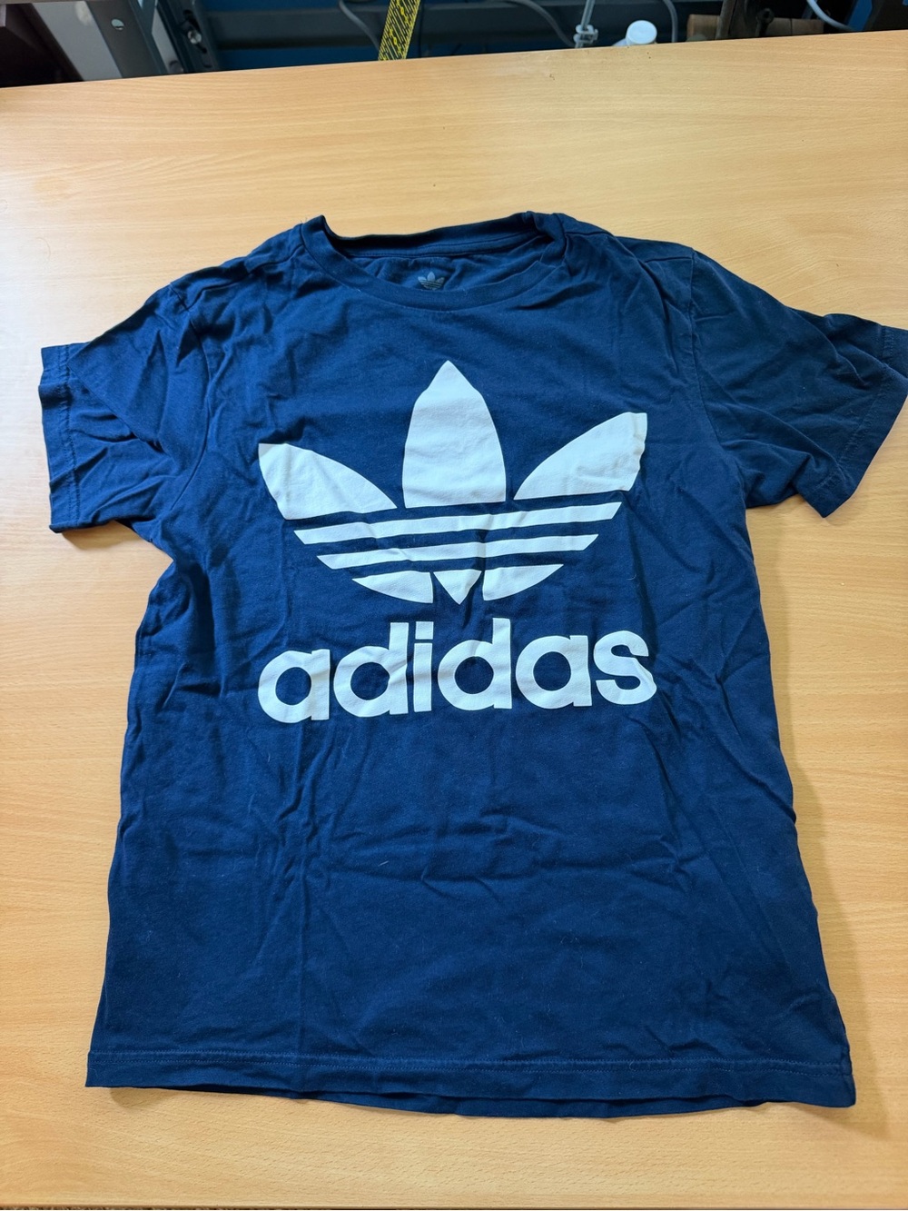 adidas Navy Blue Trefoil Logo Tee